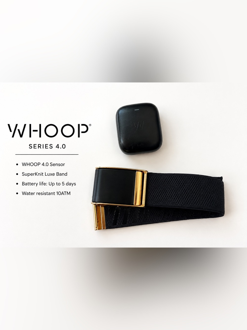 WHOOP 4.0 Fitness Tracker with Band + Battery Pack